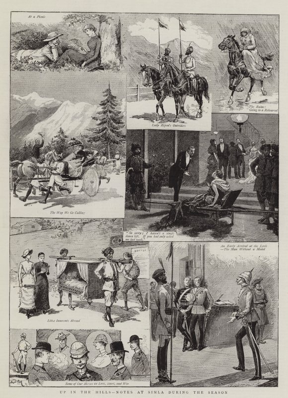 Up in the Hills, Notes at Simla under sesongen av Adrien Emmanuel Marie
