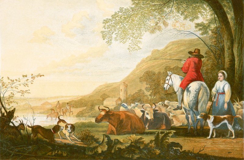 Landskap - Kveld. av Aelbert Cuyp