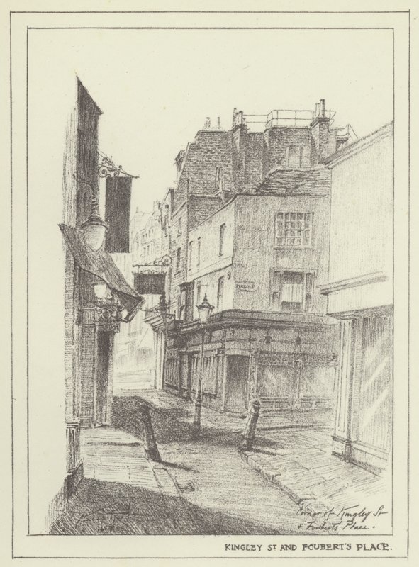 Kingley Street og Fouberts Place av Alan Stapleton
