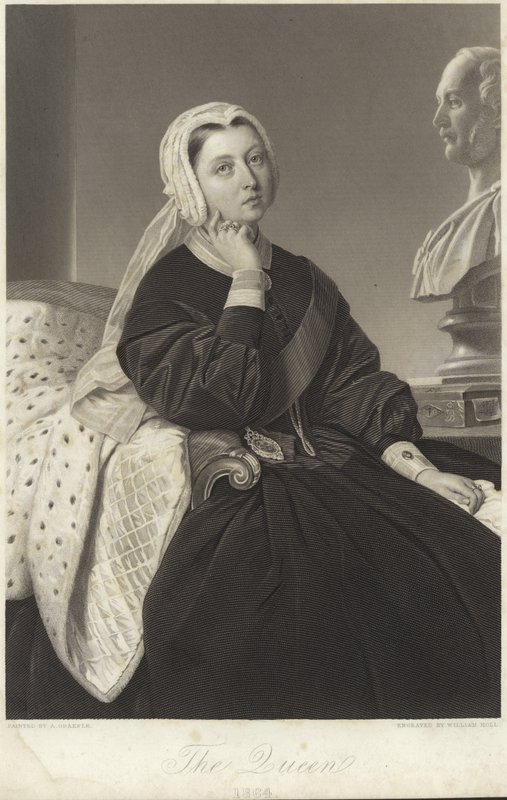 Portrett av dronning Victoria av Albert Graefle