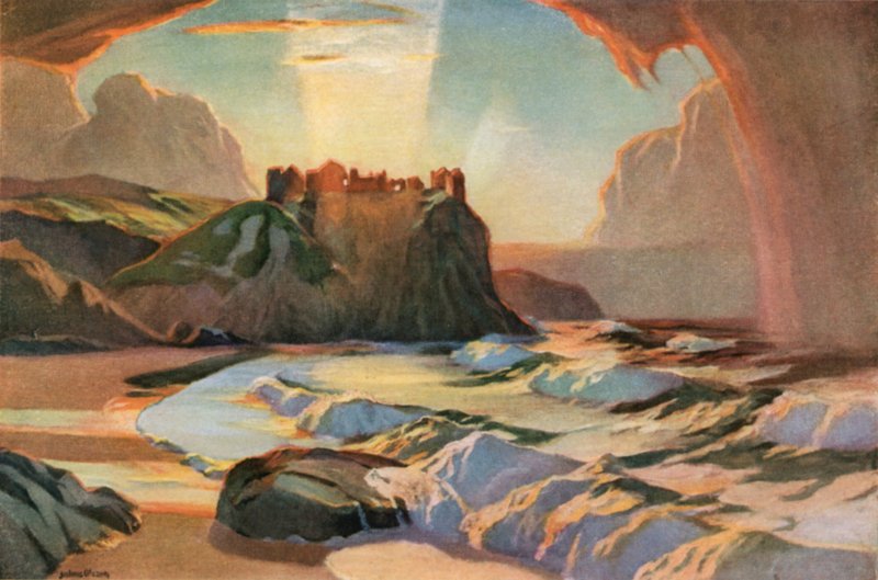 Nord-Irland, Dunluce Castle av Albert Julius Olsson