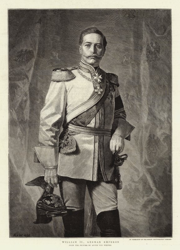 William II, tysk keiser av Albert Sauvert