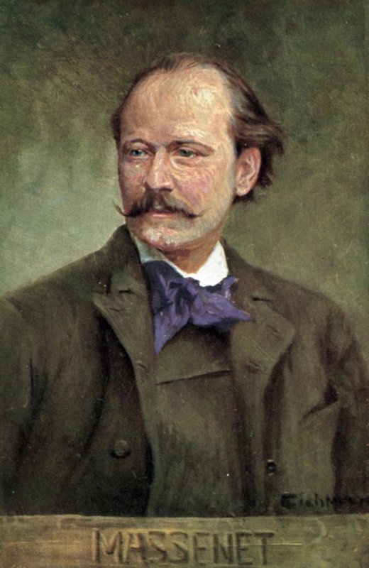 Jules Massenet , fransk komponist av Albert after Eichhorn