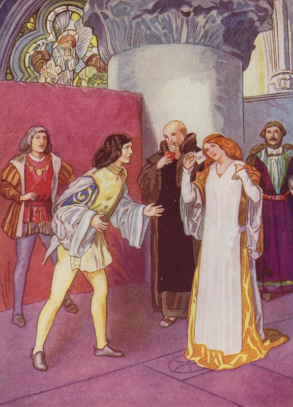 Shakespeare: Much Ado About Nothing (farge litho) av Albert Edward Jackson