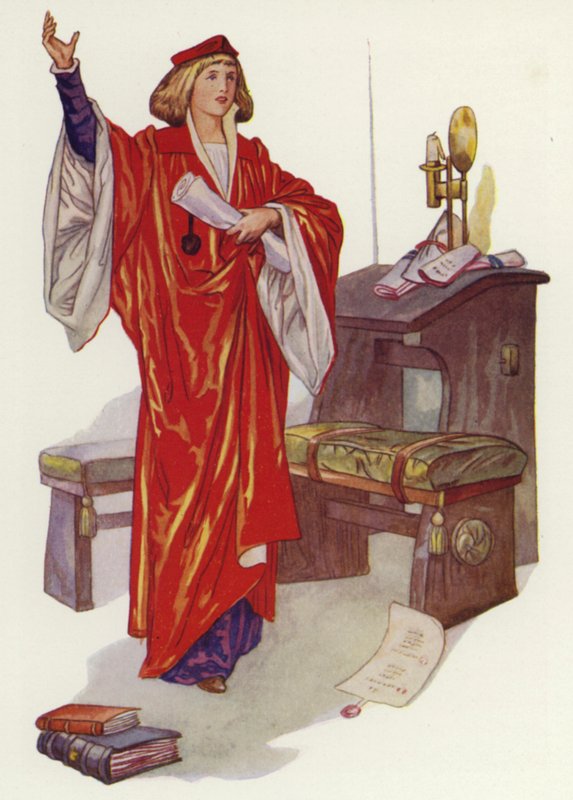 Shakespeare: The Merchant of Venice (farge litho) av Albert Edward Jackson