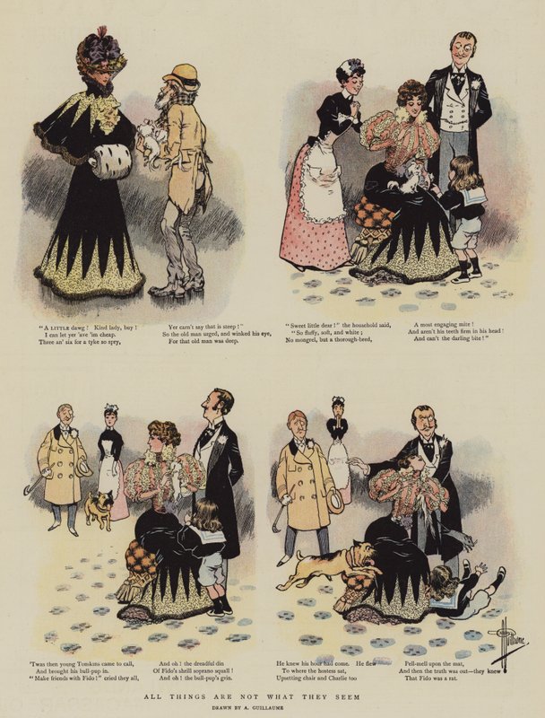 Alle ting er ikke som de ser ut til (chromolitho) av Albert Guillaume