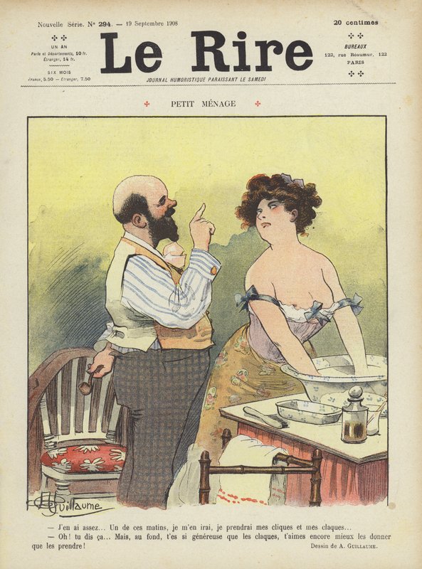 Illustrasjon for Le Rire av Albert Guillaume