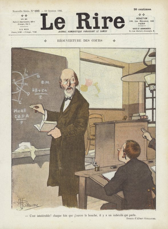 Illustrasjon for Le Rire av Albert Guillaume