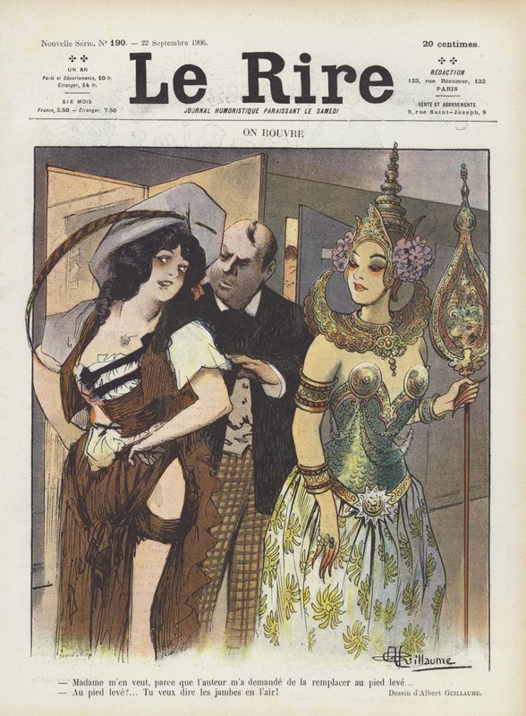 Illustrasjon for Le Rire av Albert Guillaume