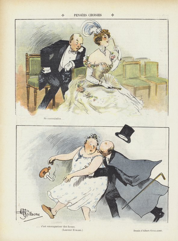 Illustrasjon for Le Rire av Albert Guillaume