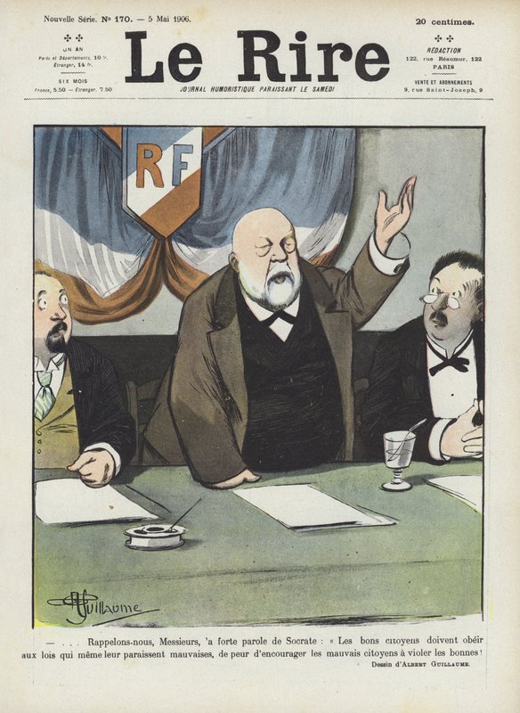 Illustrasjon for Le Rire av Albert Guillaume