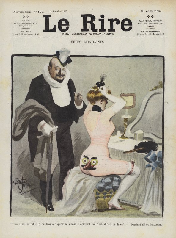 Illustrasjon for Le Rire av Albert Guillaume