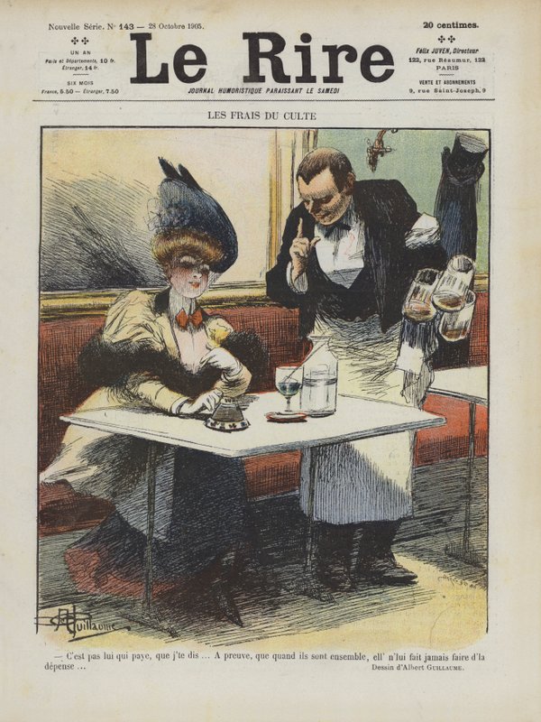 Illustrasjon for Le Rire av Albert Guillaume