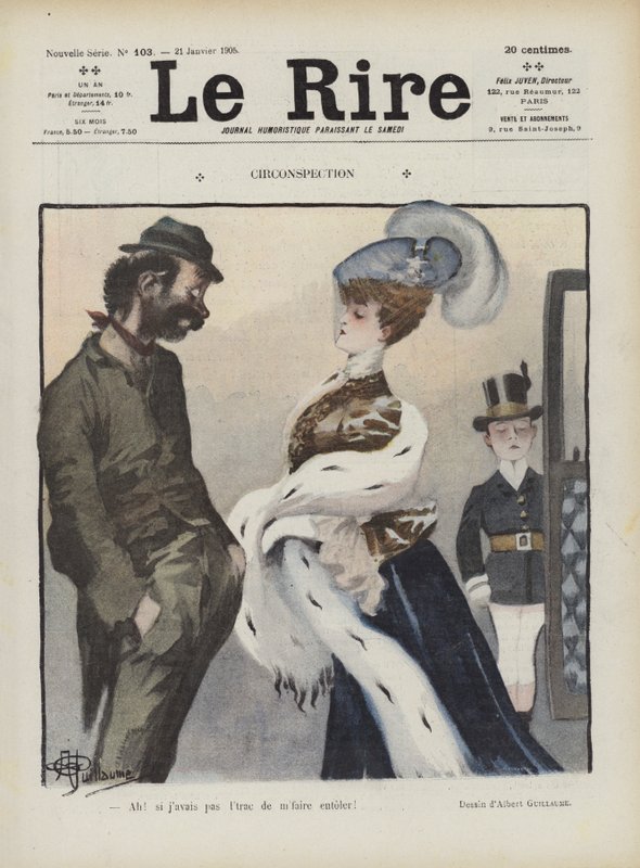 Illustrasjon for Le Rire av Albert Guillaume