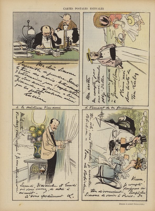 Illustrasjon for Le Rire av Albert Guillaume