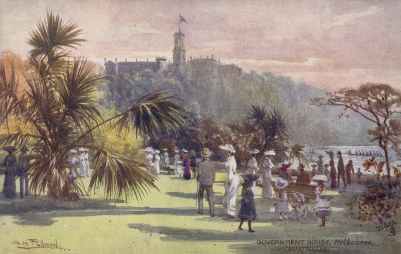 Government House, Melbourne, Australia av Albert Henry Fullwood