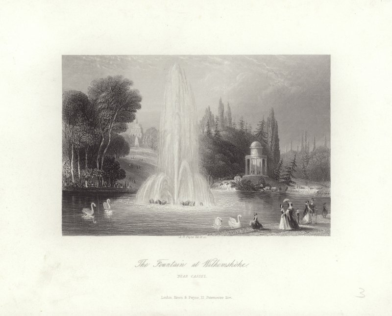 Fontenen ved Wilhelmshohe av Albert Henry Payne