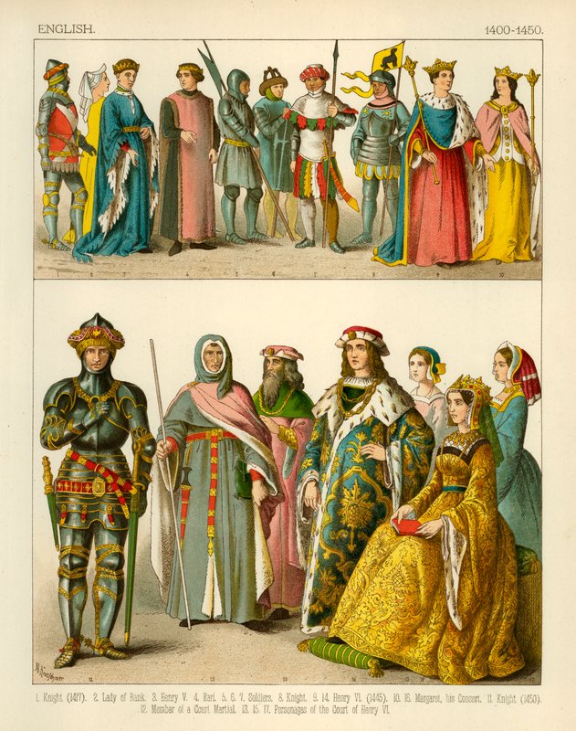 Engelsk kostyme 1400-1450 av Albert Kretschmer