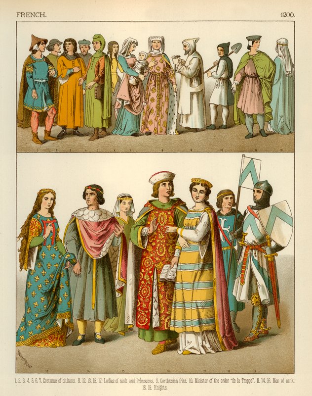 Fransk kostyme 1200 av Albert Kretschmer
