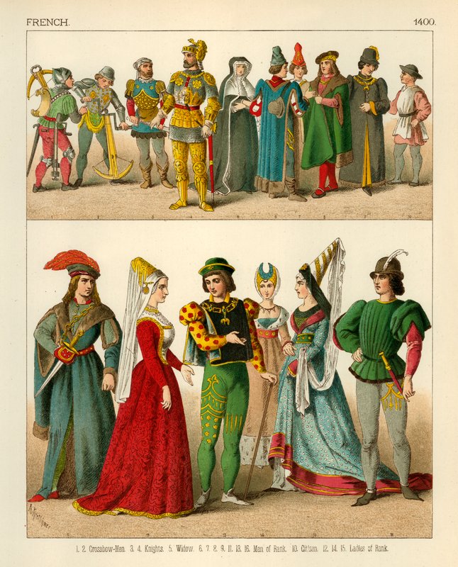 Fransk kostyme 1400 av Albert Kretschmer