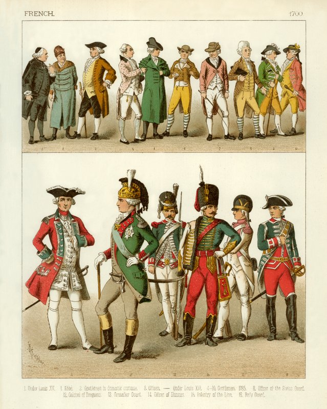 Fransk kostyme 1700 av Albert Kretschmer