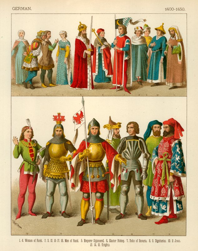 Tysk drakt 1400-1450 av Albert Kretschmer