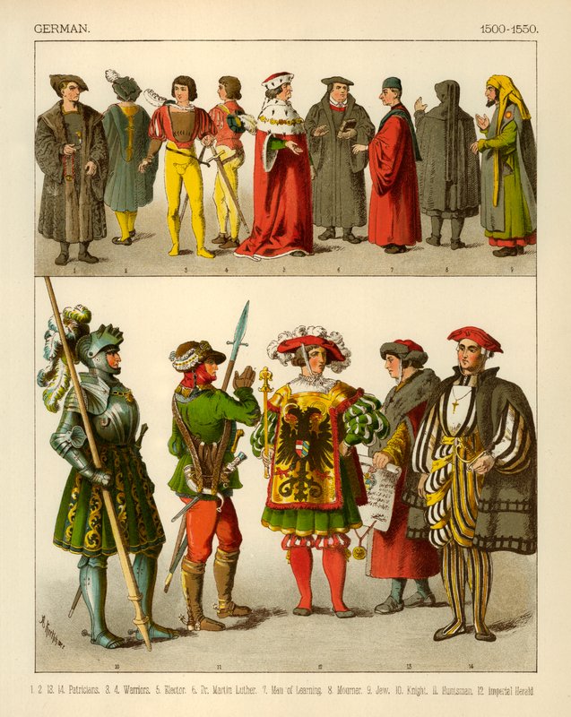 Tysk drakt 1500-1550 av Albert Kretschmer