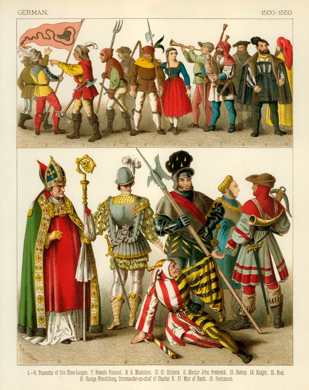 Tysk drakt 1550-1600 av Albert Kretschmer