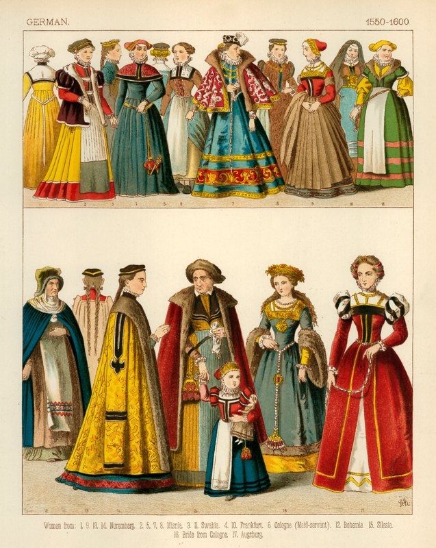 Tysk drakt 1550-1600 av Albert Kretschmer