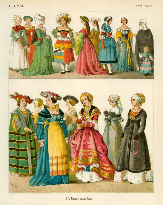 Tyske Kostymer 1500-1550 av Albert Kretschmer