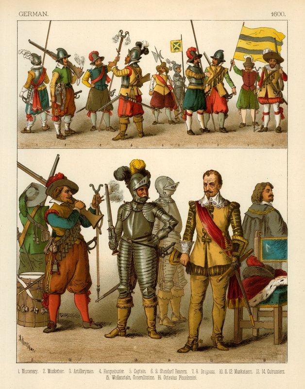 Tyske kostymer 1600 av Albert Kretschmer