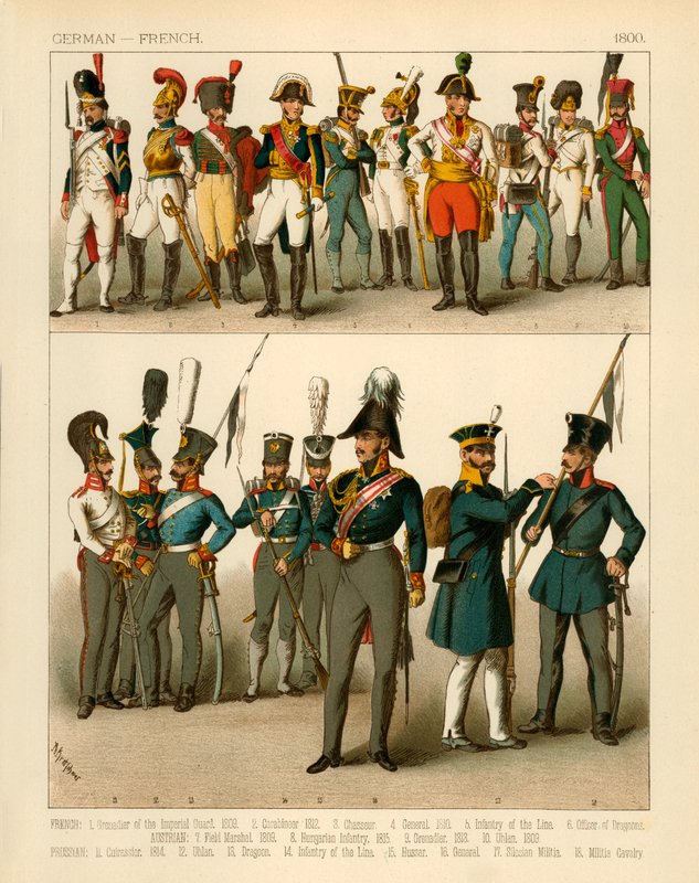 Tyske og franske kostymer 1800 av Albert Kretschmer