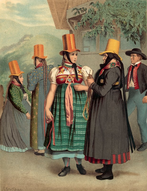 Tysk drakt, Baden Prechthhal av Albert Kretschmer