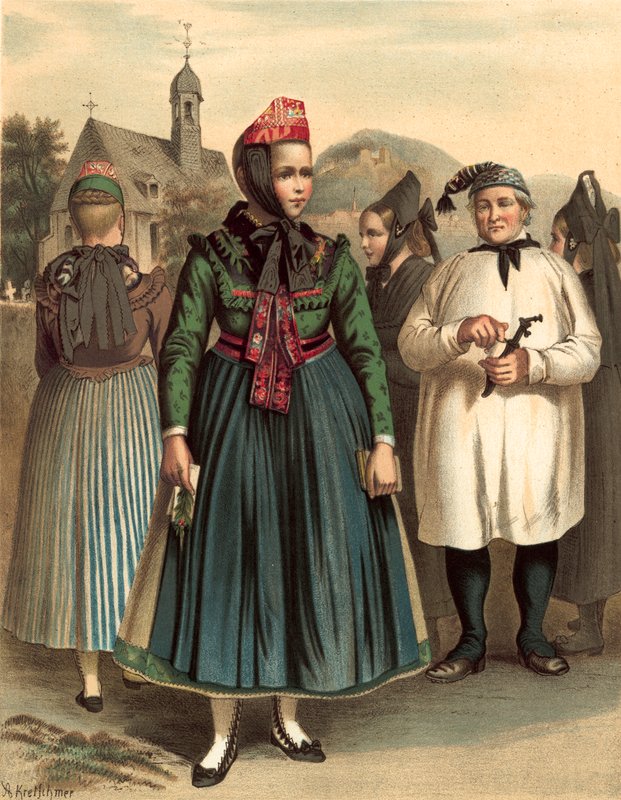 Tysk drakt, Chur-Hessen, rundt Marburg av Albert Kretschmer