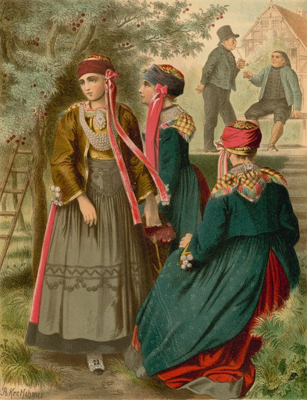 Tysk drakt, Hannover, Das alten Land av Albert Kretschmer