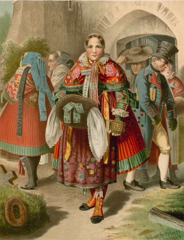 Tysk drakt, Pommern, Weitzacker av Albert Kretschmer
