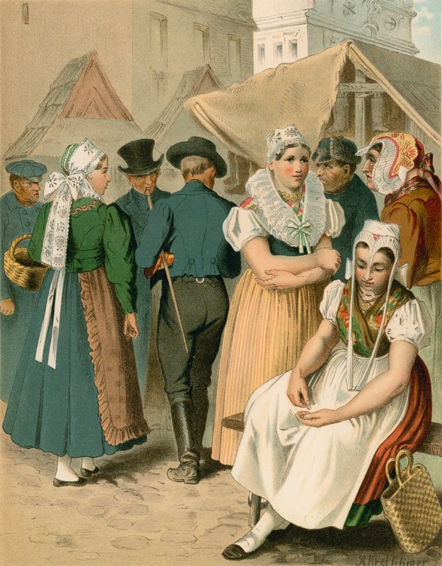Tysk drakt, Preussen (provinsen Schlesien), Tannhausen av Albert Kretschmer
