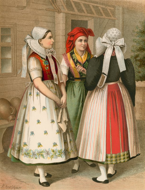 Tysk drakt, Preussen, Spreewald av Albert Kretschmer