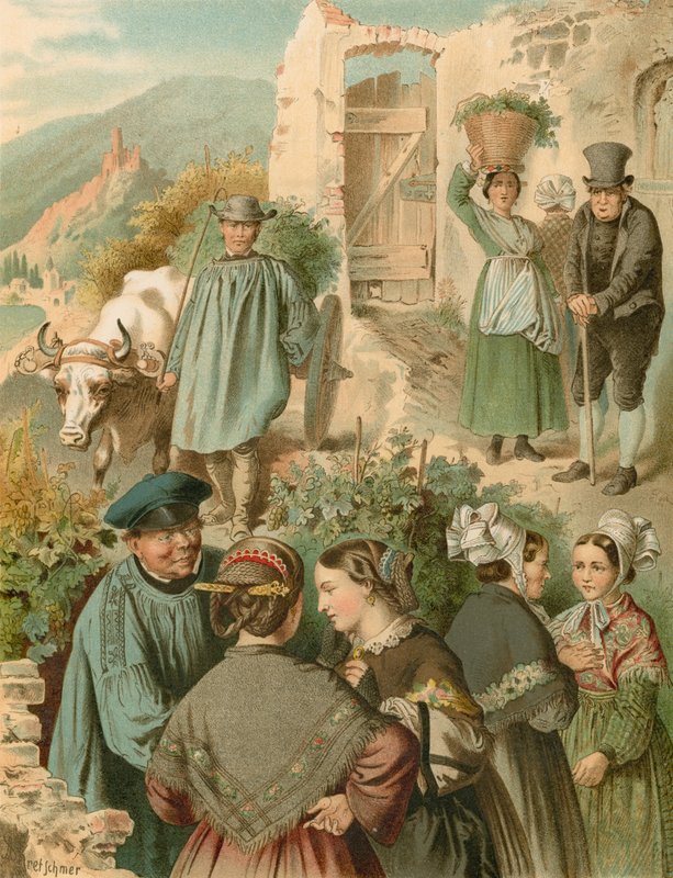 Tysk drakt, Preussen ved Mosel av Albert Kretschmer
