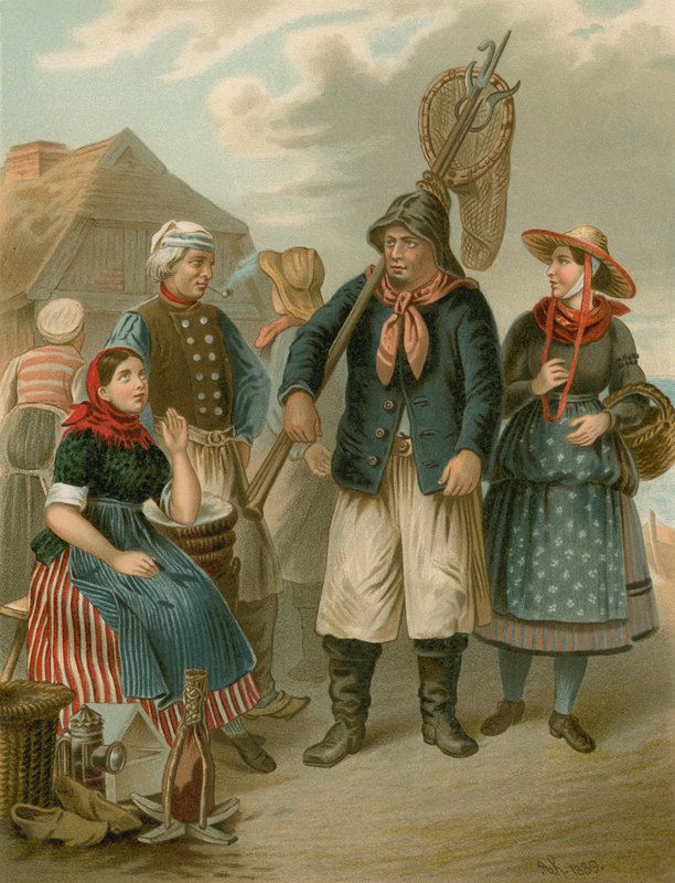 Tysk drakt, Schleswig-Holstein, An den Kusten av Albert Kretschmer