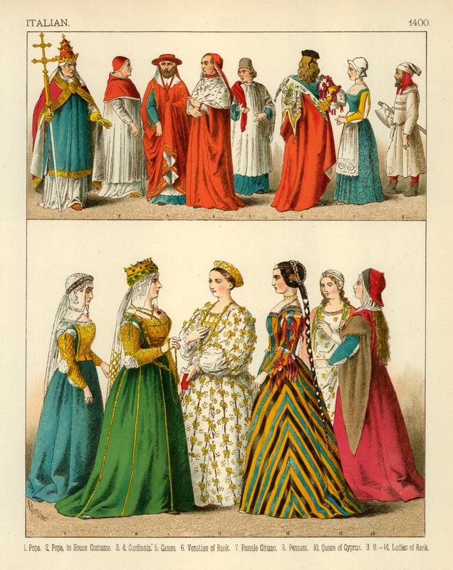 Italiensk kostyme 1400 av Albert Kretschmer