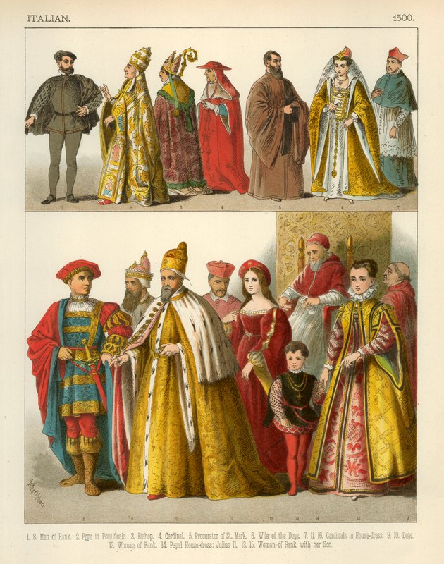 Italiensk kostyme 1500 av Albert Kretschmer