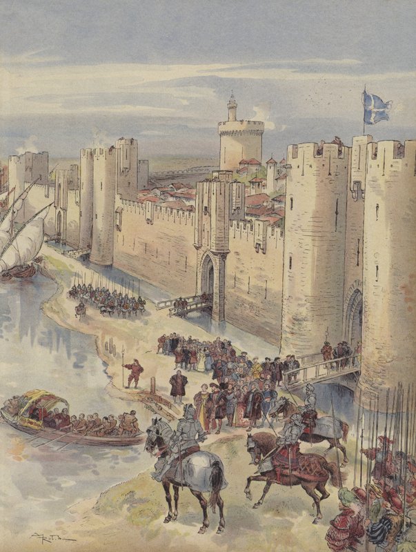 Intervju av Aigues-Mortes av Albert Robida