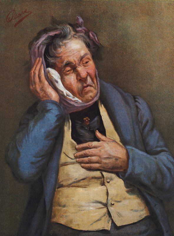 Følelse (farge litho) av Albert William Holden