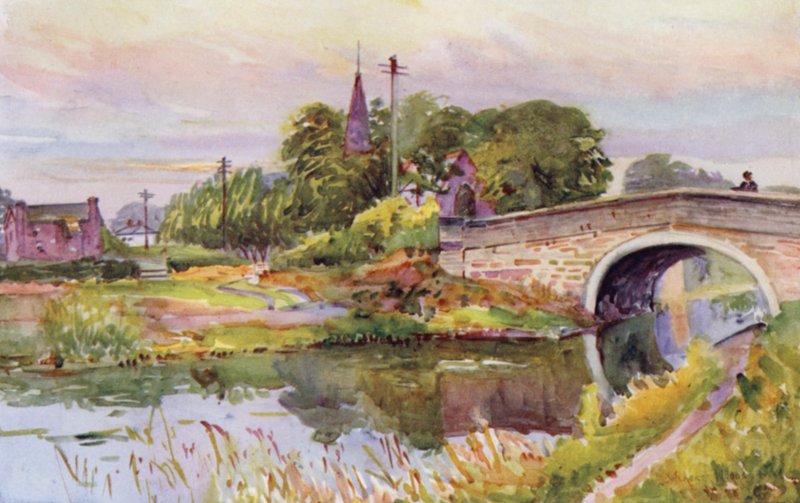 Rufford (farge litho) av Albert Woods