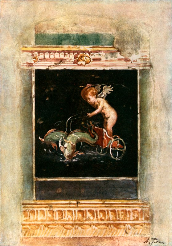 Dekorativt panelbilde fra House of the Vettii av Alberto Pisa