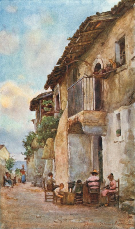 Gamle hus, Taormina av Alberto Pisa