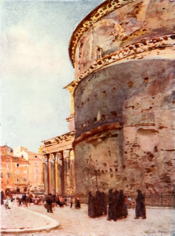 Pantheon, en flankeutsikt av Alberto Pisa