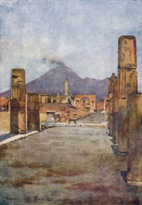 Pompeii og Vesuv, Italia av Alberto Pisa