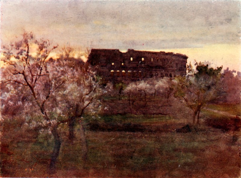 Colosseum ved solnedgang av Alberto Pisa